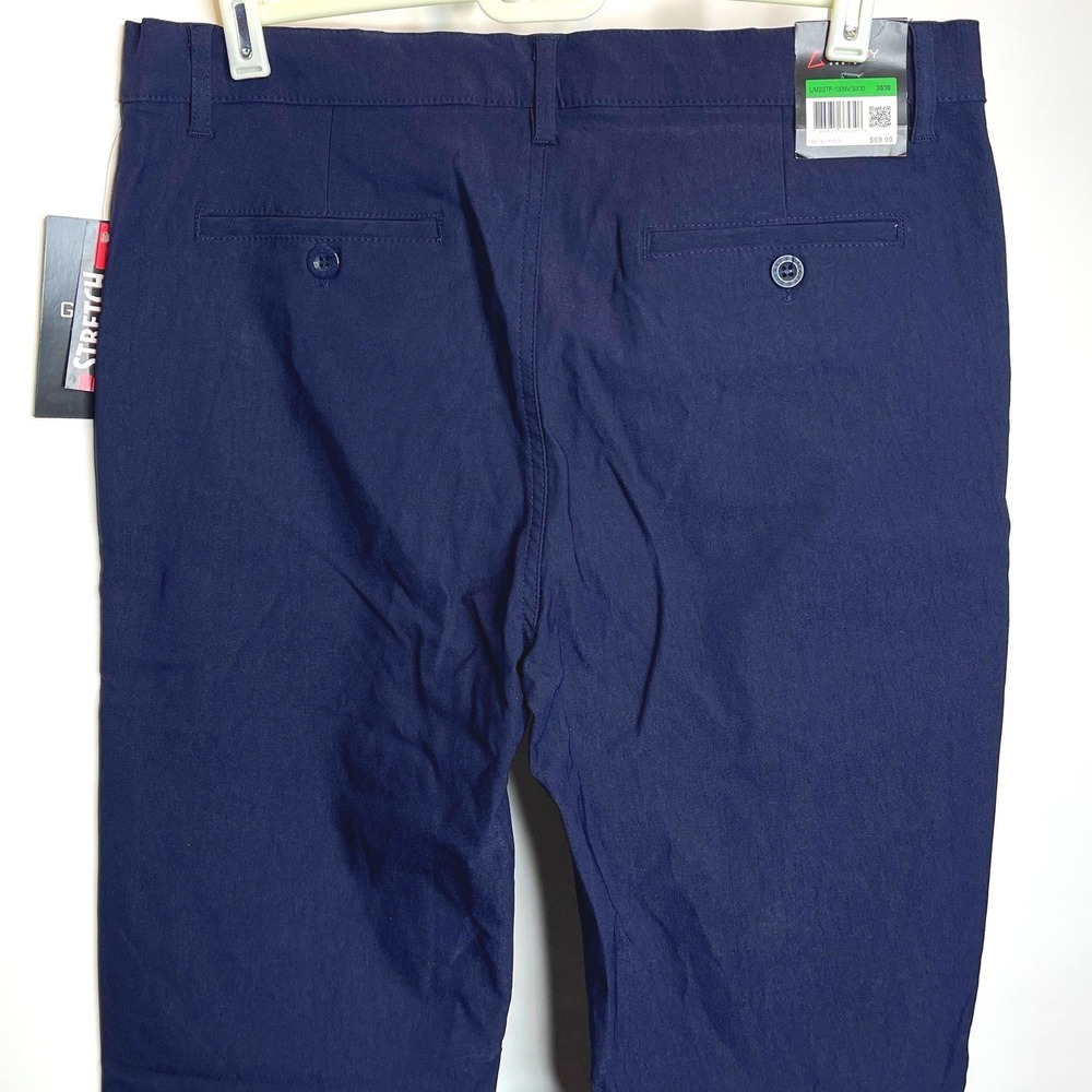 NWT GALAXY BY HARVIC‎ MEN'S CHINO SLIM FIT CASUAL STRETCH PANTS NAVY - Picture 6 of 9